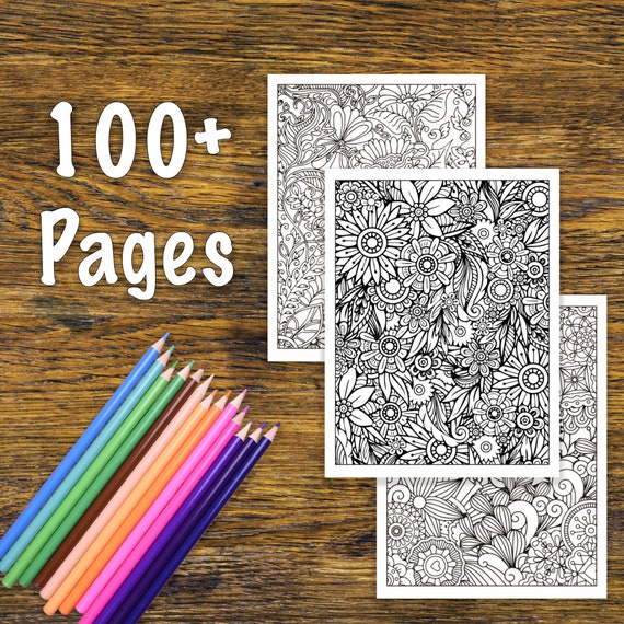 100 Coloring Pages INSTANT DOWNLOAD - Il 570xN.4093463202 1c9z 