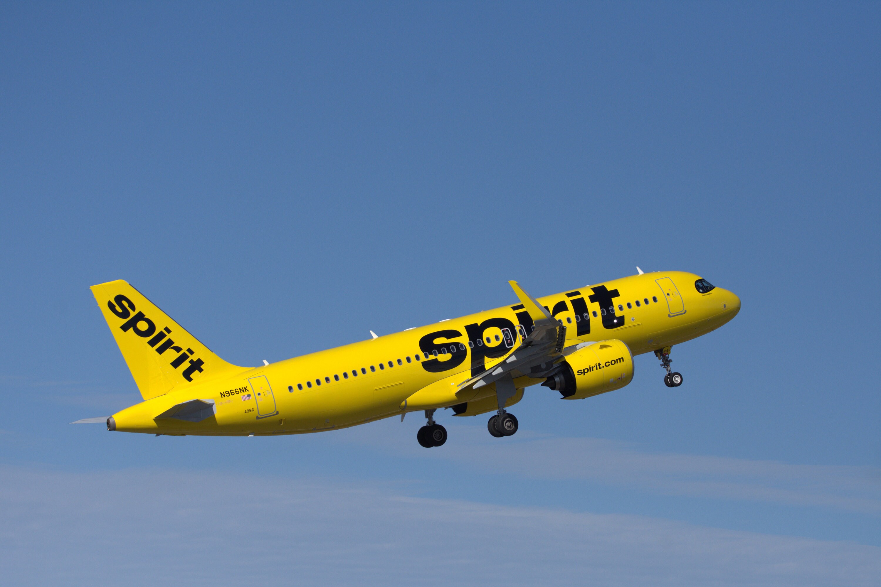 47CM 1/80 Airplane A320NEO A320 NEO Spirit Airlines Model Toy Light & Wheel Land