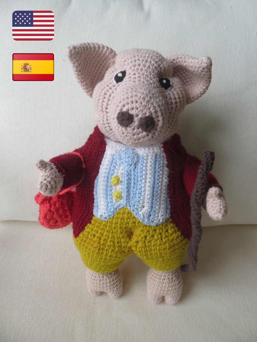 Pigling Bland Pattern, Pigling Bland Crochet, Pigling Bland Toy ...
