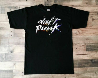 Daft Punk Discovery Logo Black Tshirt Sweatshirt Hoodies