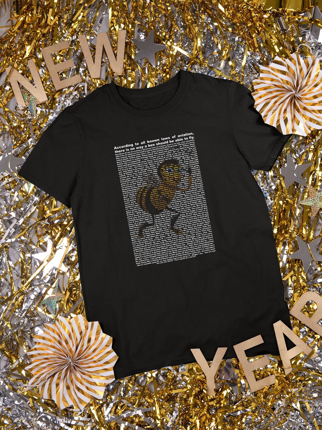 Bee Movie Script You Can Read It Black Tshirt Sweatshirt Hoodies