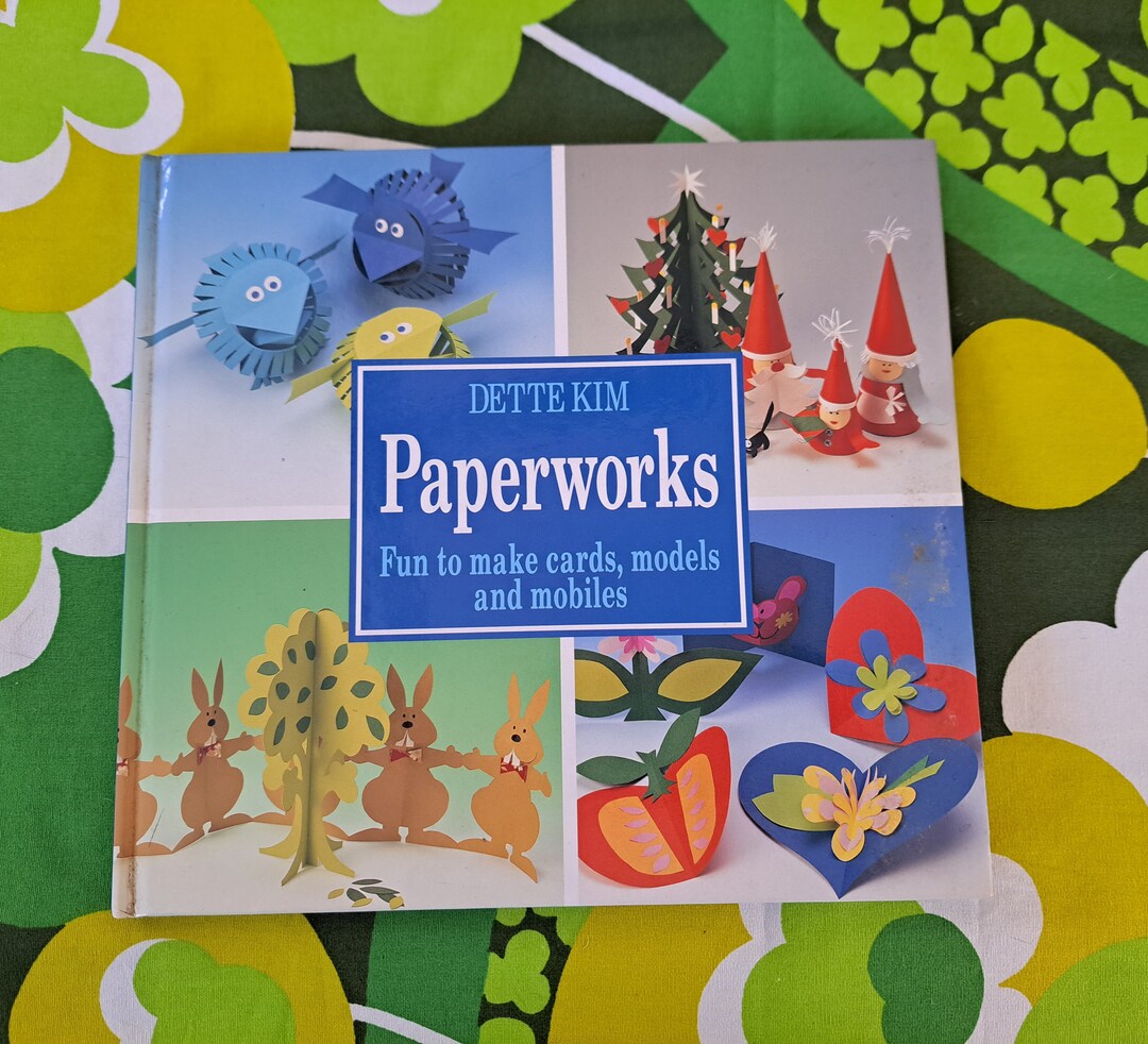 Hardcover Paper Craft Book Paperworks by Dette Kim. Fun to Etsy