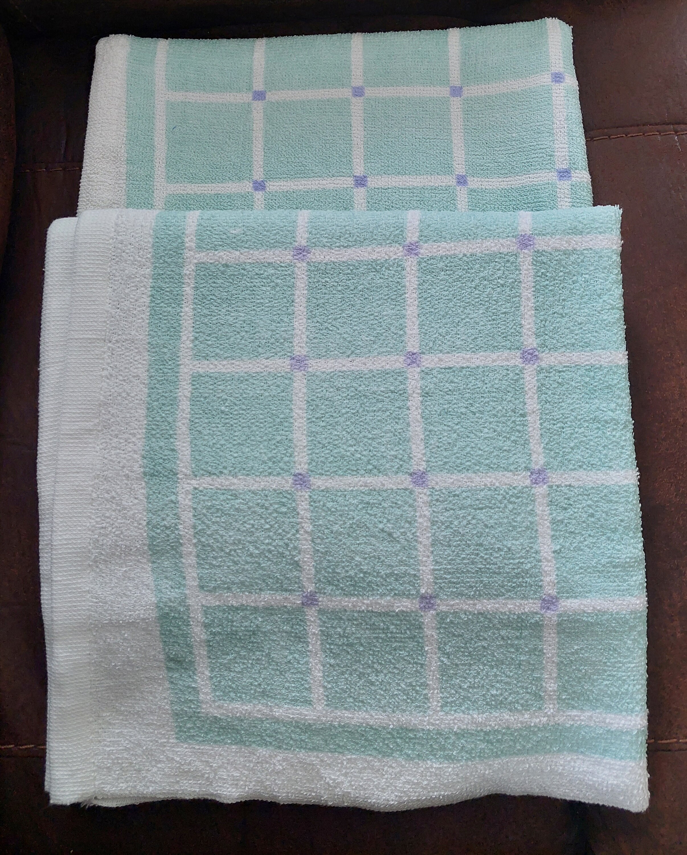 Vintage Bath Towels. New Old Stock Towels. Soft Green and Etsy Australia