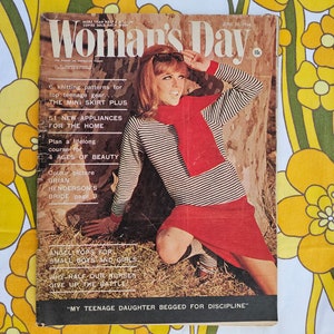 Vintage 1960&#39;s Australian Woman&#39;s Day magazine, 20 June 1966. Original magazine. Vintage ephemera. 1960s lifestyle, home, cooking, fashion