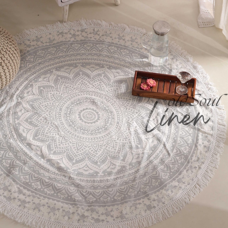 mandala beach towel, summer beach towel, wall hanging, gift for her, picnic blanket