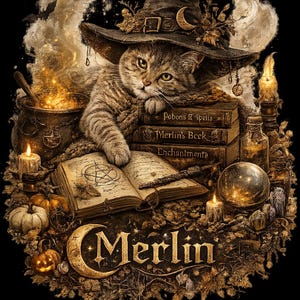 Print on demand Design, graphic T-Shirt Design, digital direct Download, Cat and books, bookishgirl Halloween