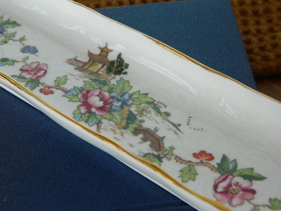 Crown Staffordshire Fine Bone China Colourful Pag… - image 3