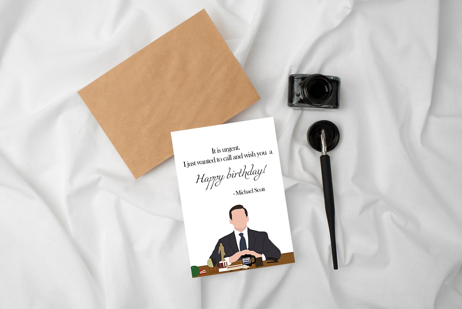 Happy Birthday Michael Scott Birthday Card the Office - Etsy