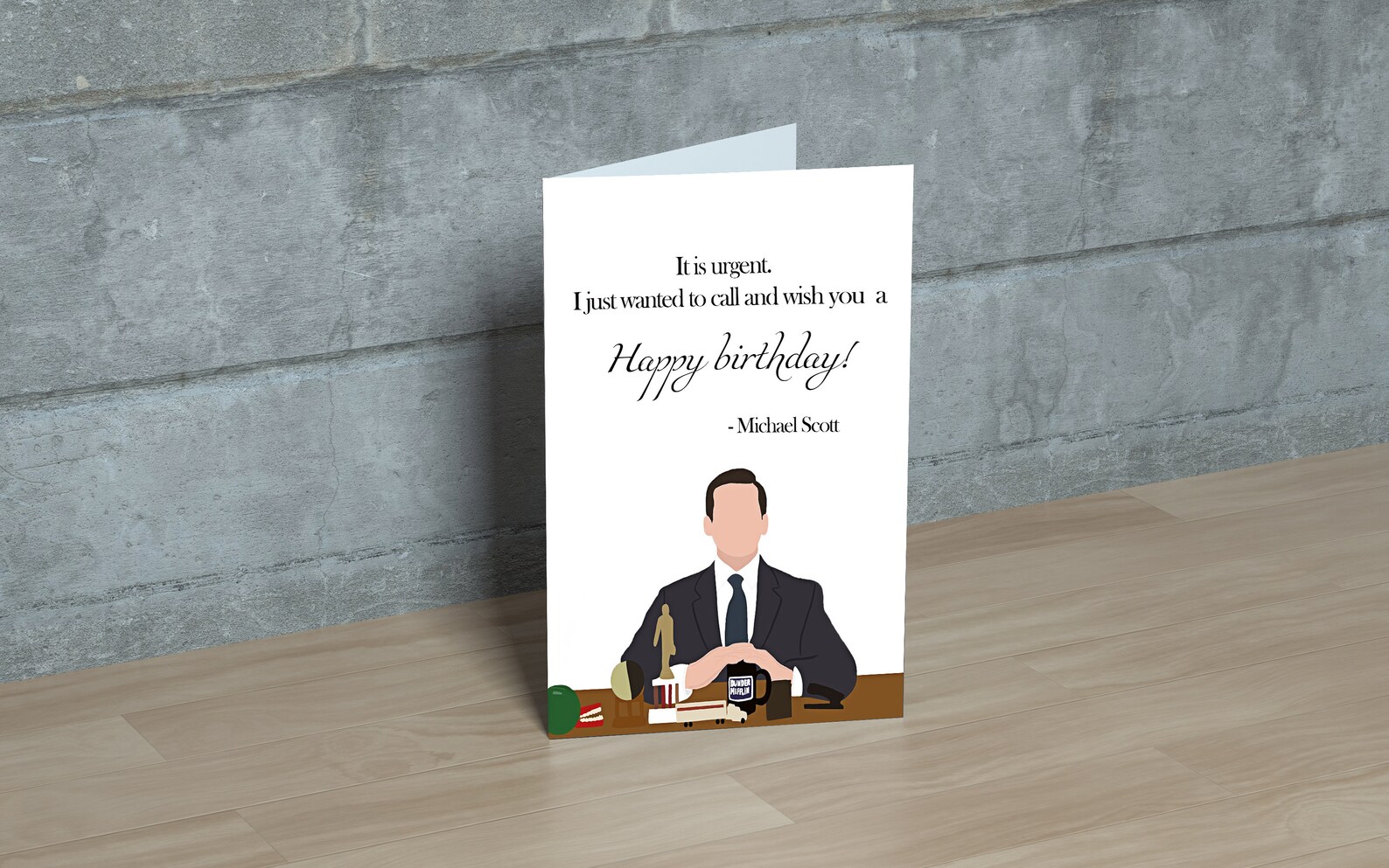 Happy Birthday Michael Scott Birthday Card the Office - Etsy