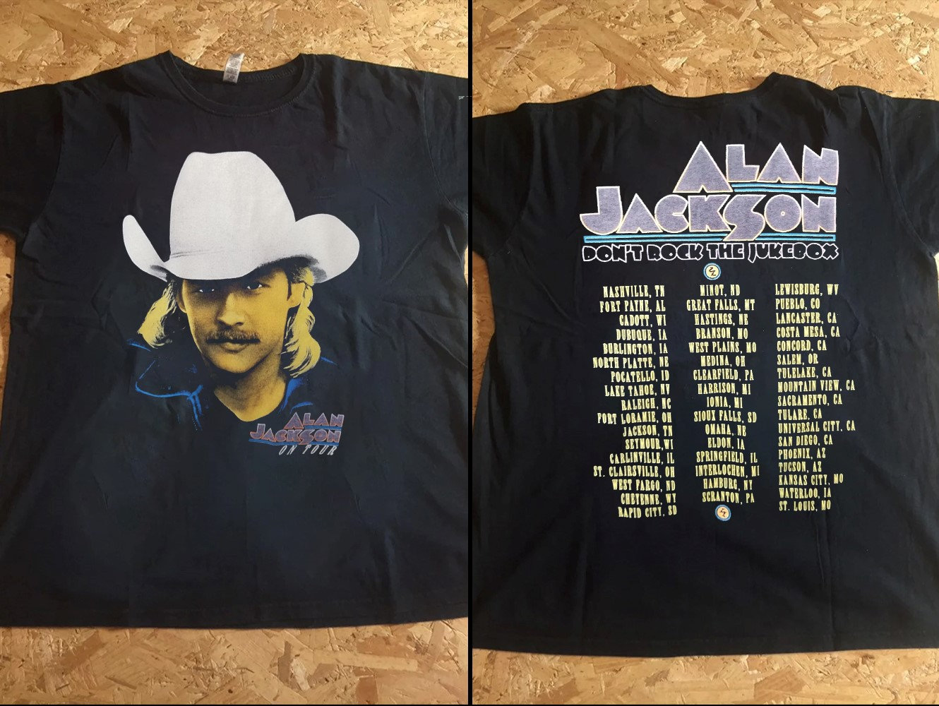 Discover 1992 Alan Jackson Don't Rock The Juke Box Tour T-Shirt, Alan Jackson On Tour 92 T-Shirt