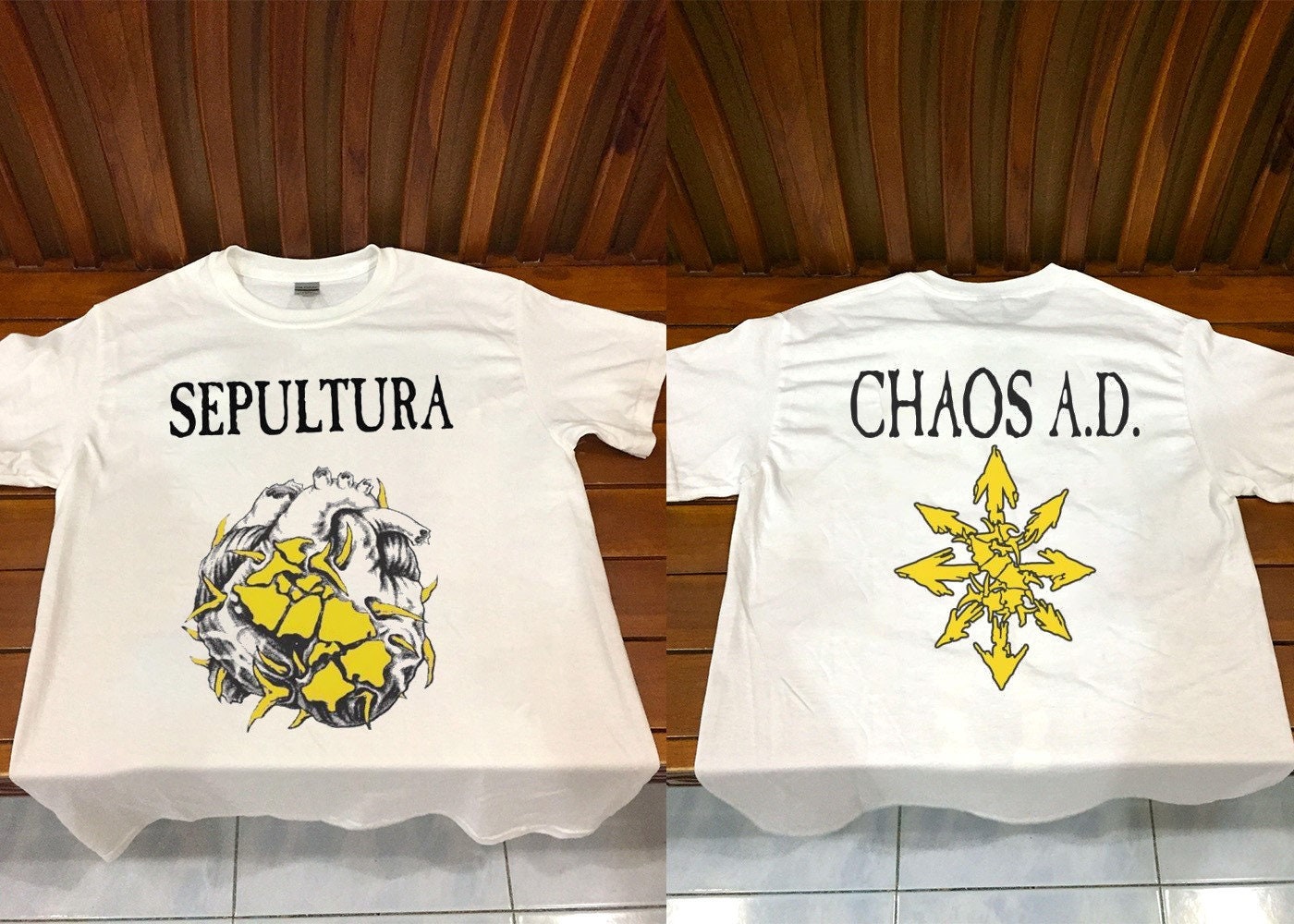 1993 SEPULTURA CHAOS A.D. Tour T-Shirt, Sepultura Tour 93 Shirt