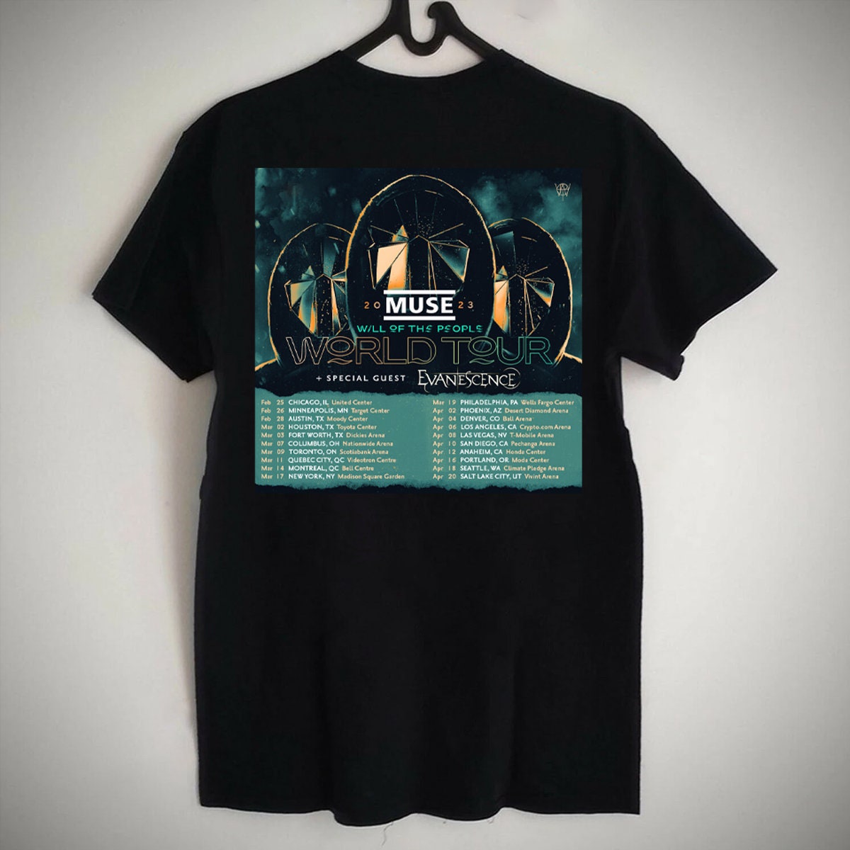 Muse Will Of The People Tour 2023 T-Shirt