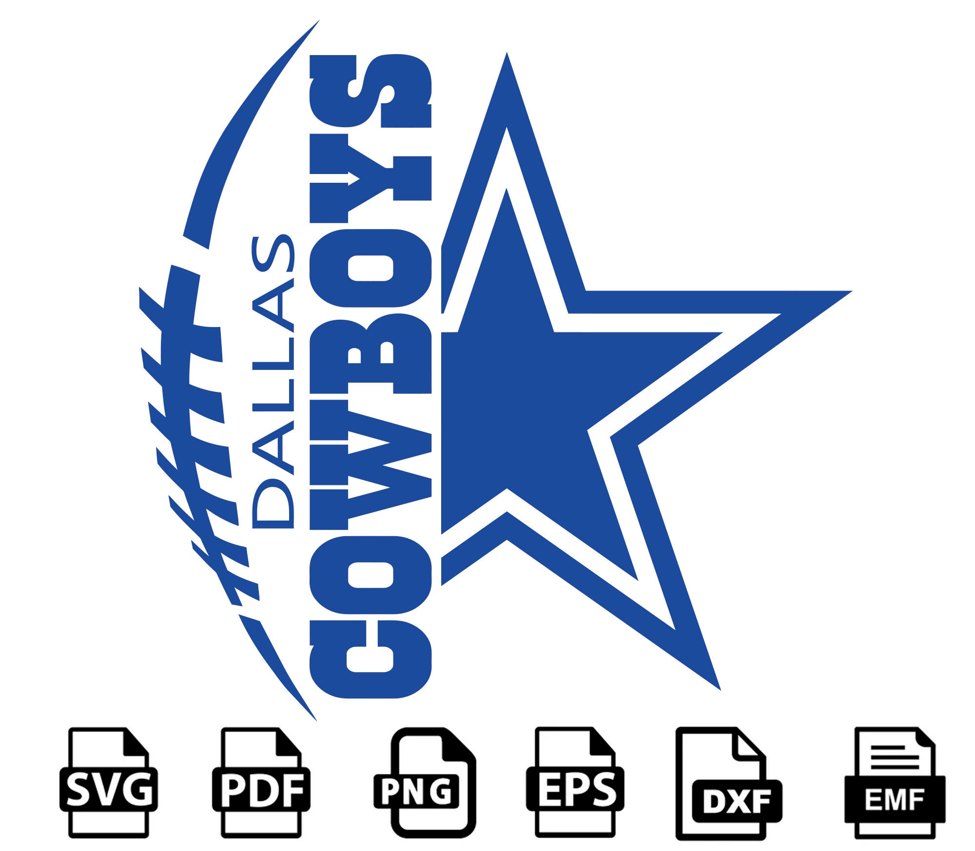Dallas Cowboys SVG Layered Logo SVG File Cent SVG Files Life Time Access Lupon gov ph