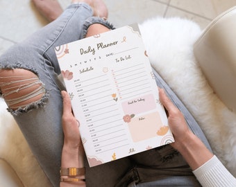 Digital Daily Planner, Portrait Digital Planner, iPad 365 day planner, Daily Schedule, iPad Planner, GoodNotes Planner, 2022 Planner, Daily