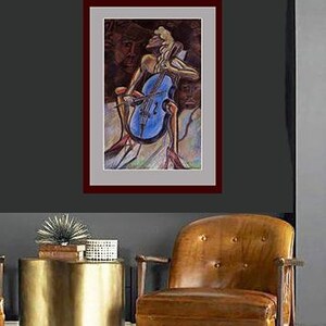 Blue Sello | Giclée Print On Paper