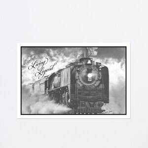 Photo Paper Poster - 18&quot; X 12&quot; Luster - Living Legend UP 844 - Union Pacific Railroad World Famous Living Legend Steam Locomotive