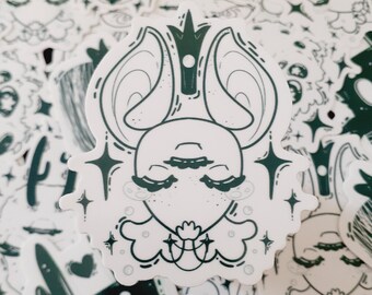 Three-Eyed Bat Princess Sticker