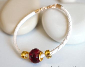Customizable hair strand jewelry - keepsake jewelry - customizable leather bracelet - hair jewelry - children's/baby's Bestseller