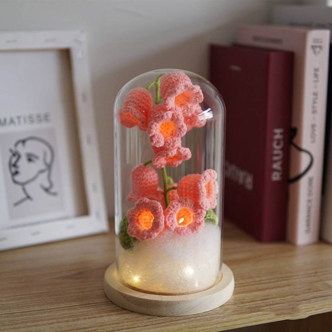 Crochet Flower Lamp Crochet Lily Lights Lily of the Valley Etsy