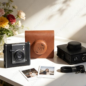 Personalized Fujifilm Instax  Wide Evo Camera Case,Retro PU Leather Protective Cover,Solid Color Camera Sleeve,Gift for Instant Camera Lover