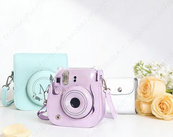 Personalized Fujifilm Instax Mini 12 Camera Protective Case,PU Leather Camera Cover,Optional Film Storage Box,Gift for Instant Camera Lovers