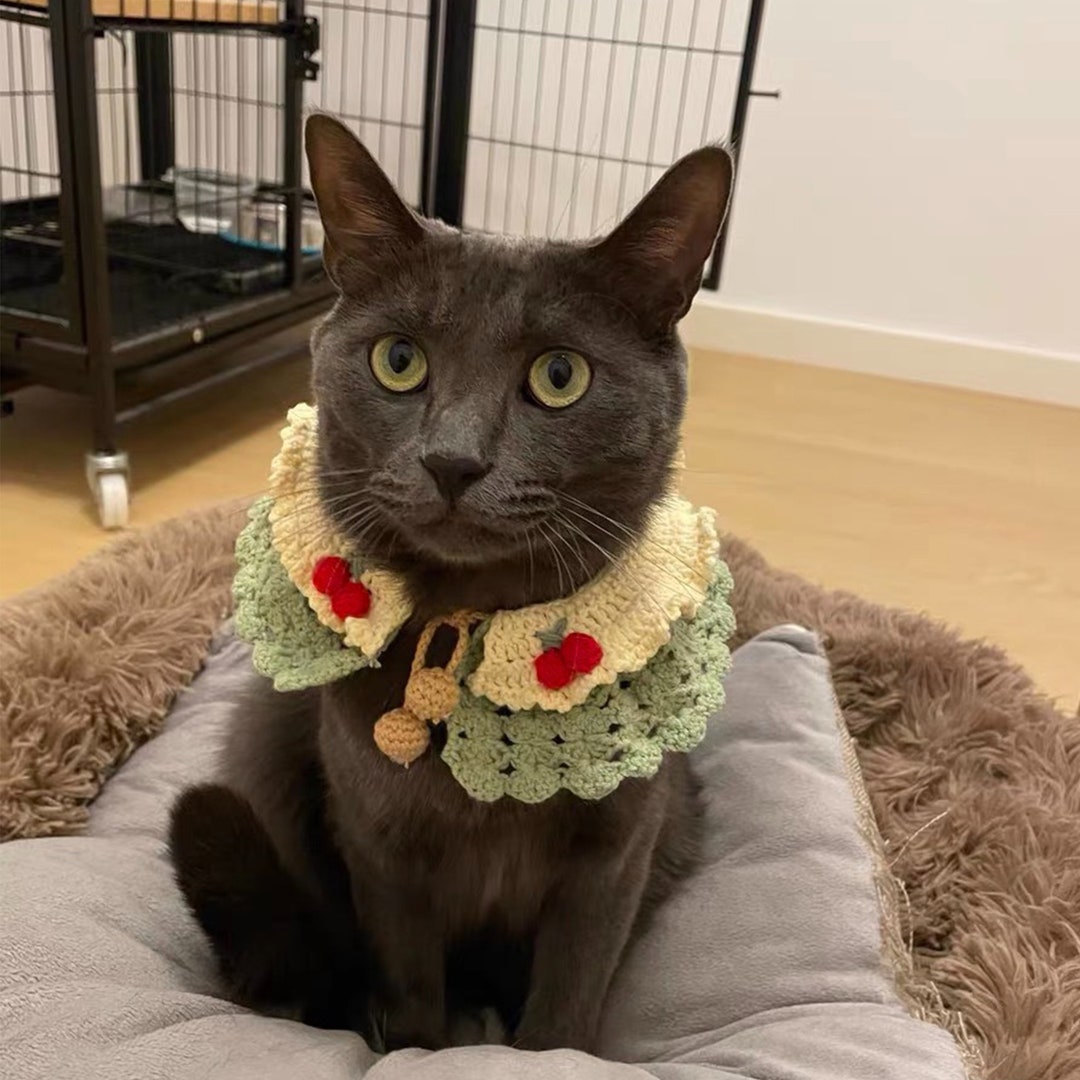 Crochet Pet Collars, Crochet Cat Bibs, Crochet Dog Collars, Crochet Bow Collars, Knitted Collars