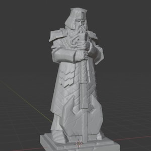 Dwarven Guard Statue
