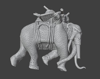 Fallen War Elephant STL Oliphaunt Mumak LOTR MESBG