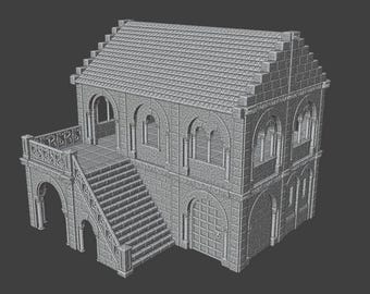 Ancient City House & Ruins STL Modular Wargaming Terrain Scenery 28mm