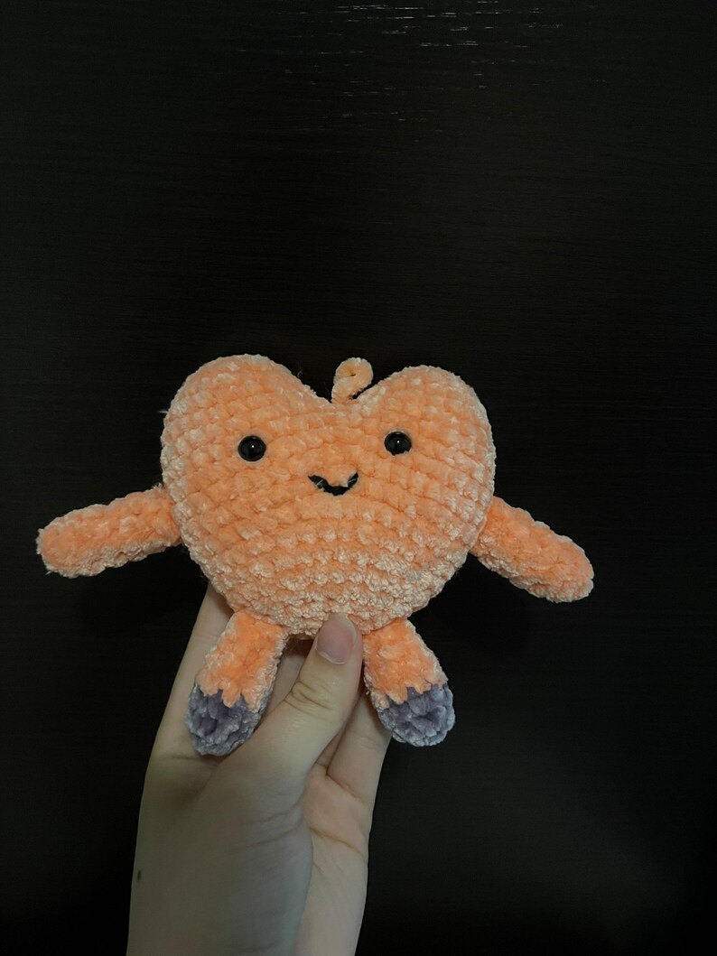 Crochet Plush Heart Amigurumi Heart Plushie Pipi Plushie Etsy Australia