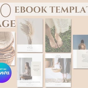 Ebook Template Canva | 50 PAGES | Lead Magnet | Course Creator | Blogger Template