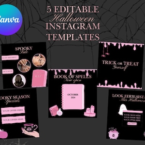 5 Schwarz und Pink Social Media Posts für Instagram (Perfekt für alle Beauty Businesses)