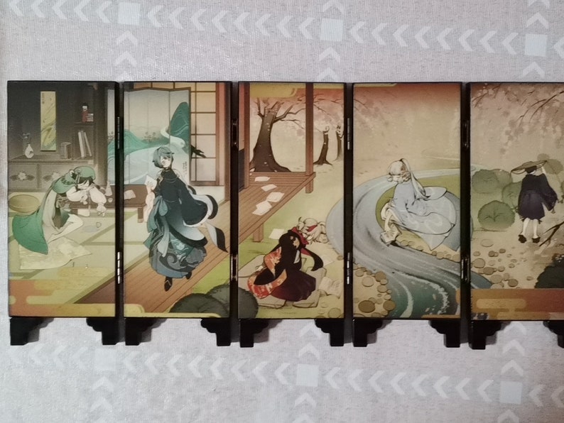 Genshin Impact's Irodori Festival Folding Screen Venti Etsy