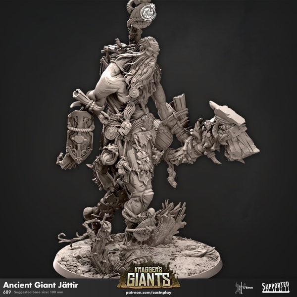 Cast'n play – Kragger's Giants - figurine résine – Ancient Giant Jaattir