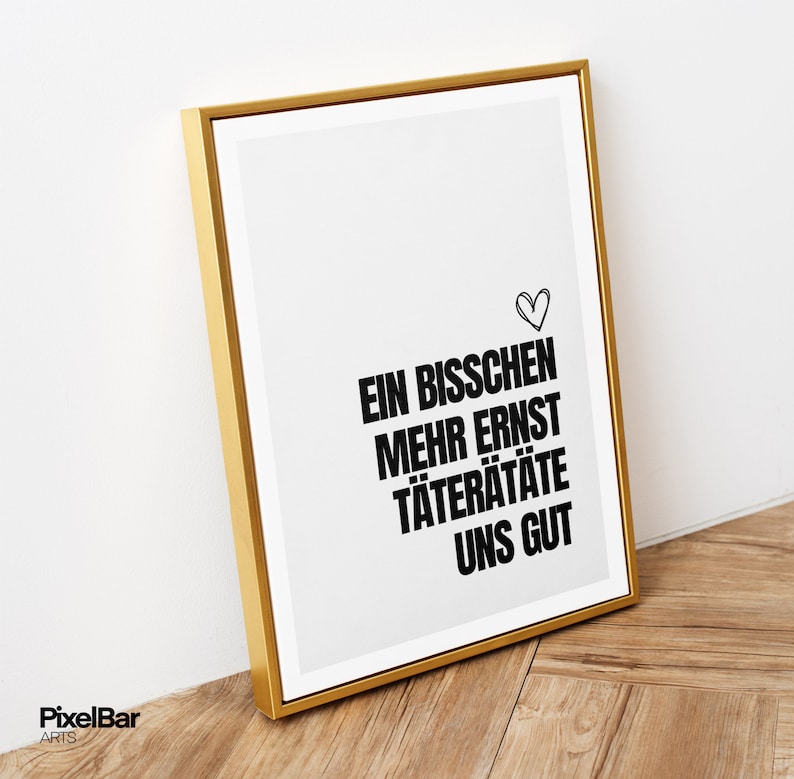 Ein bisschen mehr Ernst täterätäte uns gut cooles Etsy.de