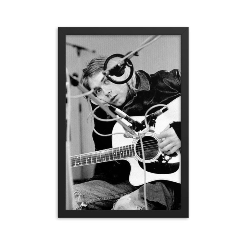 Kurt Cobain Poster Kurt Cobain Nirvana Wall Art Nirvana Etsy