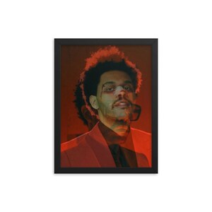 Poster Métal The Weeknd - Décoration Murale En étain 40x30 Cm, Style Rétro, Fixation Facile