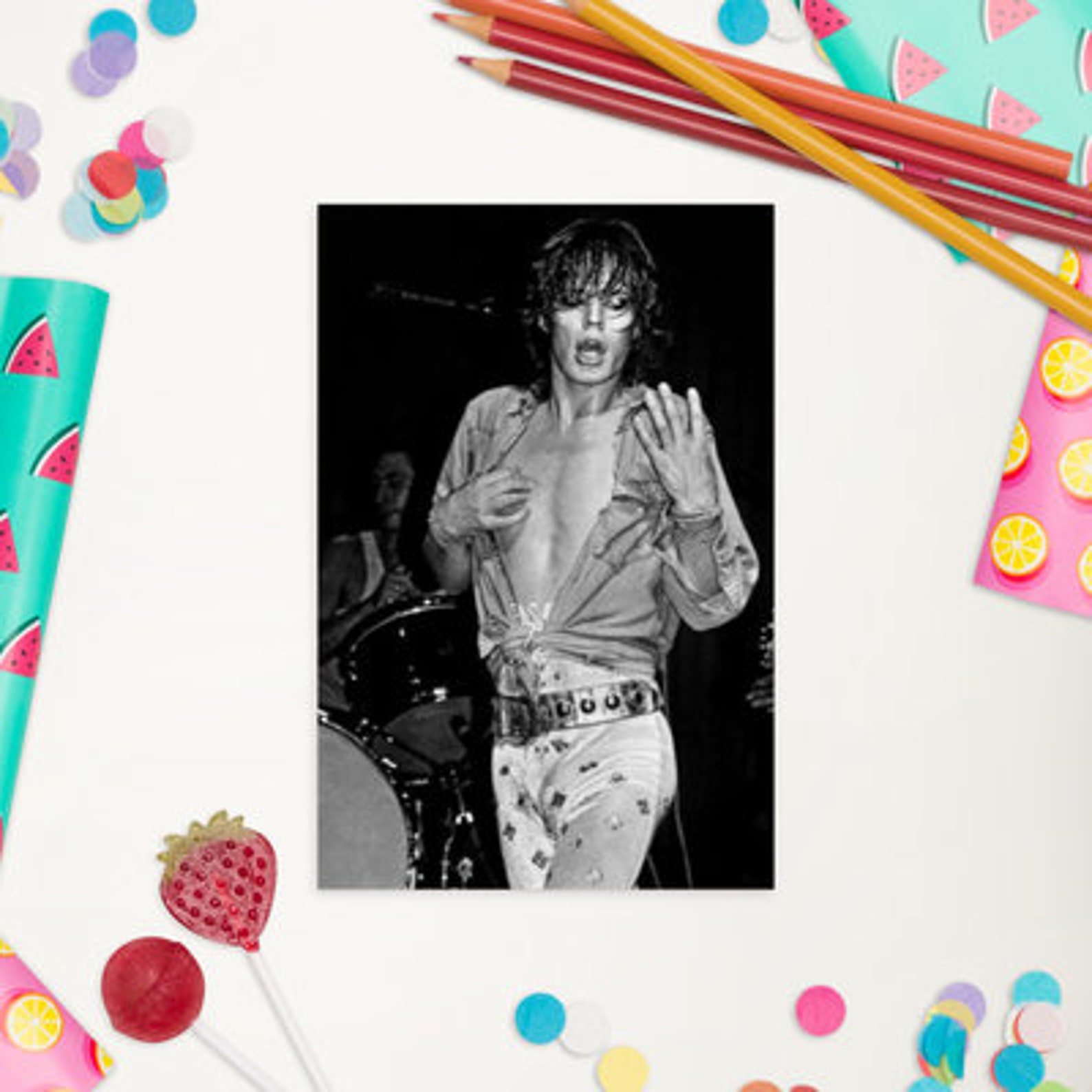 Rolling Stones Aesthetic Poster Rolling Stones Png Mick Etsy