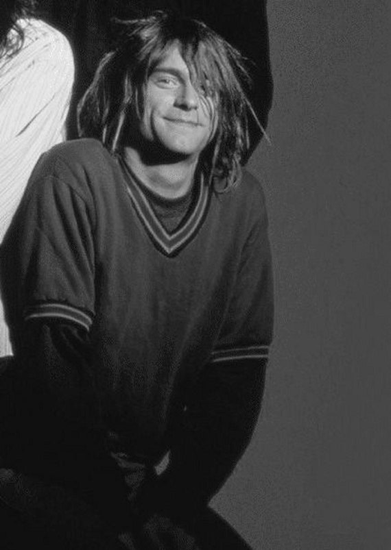 Kurt Cobain Poster Kurt Cobain Nirvana Nirvana Poster Etsy