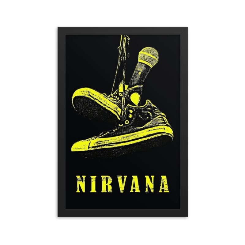 Nirvana Aesthetic Poster Nirvana Music Poster Music Wall Etsy
