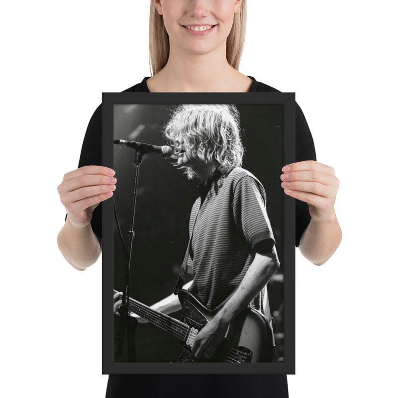 Poster Kurt Cobain Nirvana 42x60cm - Décoration Murale, Neuf Sous Film