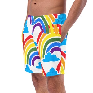 Rainbow shorts mens sale