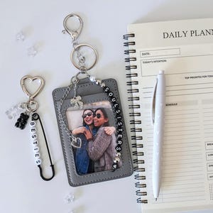 Custom Besties Photocard Holder – Personalized Friends Gift – Friendship Gift – Best Friends Photo Holder