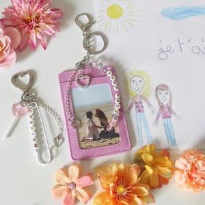 Custom Family Photocard Holder – Family Gift – Personalized Keepsake – Family Keychain – Personalized Gift