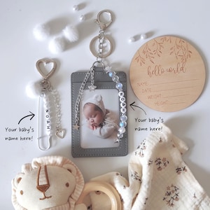 Custom Baby Name Gift Set – Personalized Newborn Keepsake – Baby Girl or Boy Pack – New born gift – baby shower gift – Baby gift