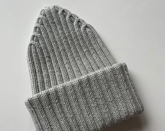 Merinowolle Beanie Merinomütze Strickmütze Damenmütze