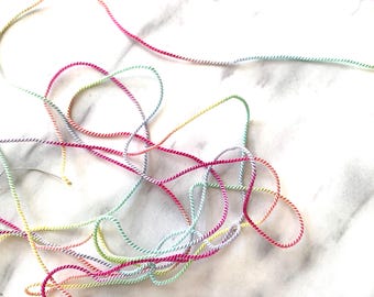 GRIFFIN Custom Hand-Dyed Rainbow Silk Cord: Griffin Beading Thread