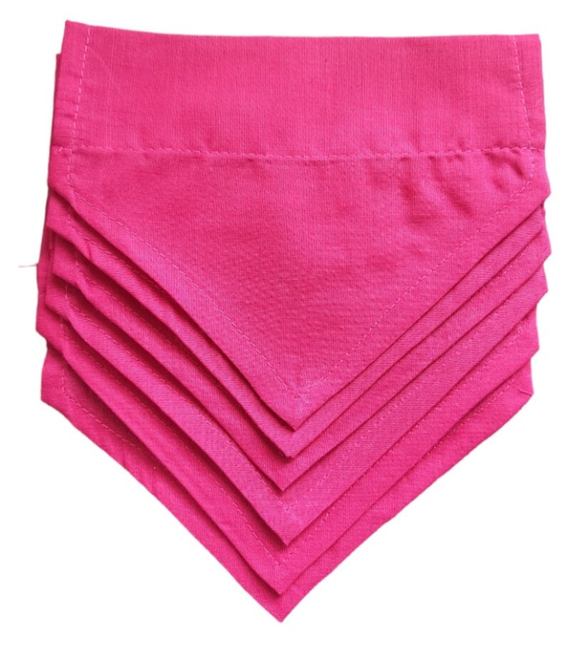 6 X Blank Dog BANDANAS Hot Pink All Medium Personalising Crafts
