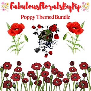 Poppy Digital Paper Print Bundle