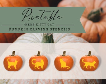 Pumpkin Carving Patterns, Pumpkin Carving Stencil, Jack-o-Lantern Stencil, Printable Pumpkin Carving Template, Pumpkin Carving Template
